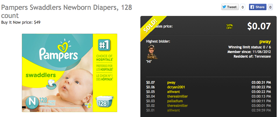 DealDash Diapers