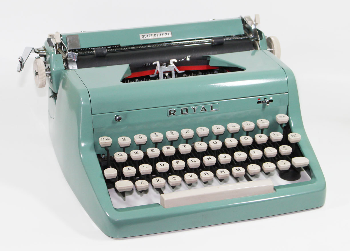 The Classic Royal Typewriter and New Laminator